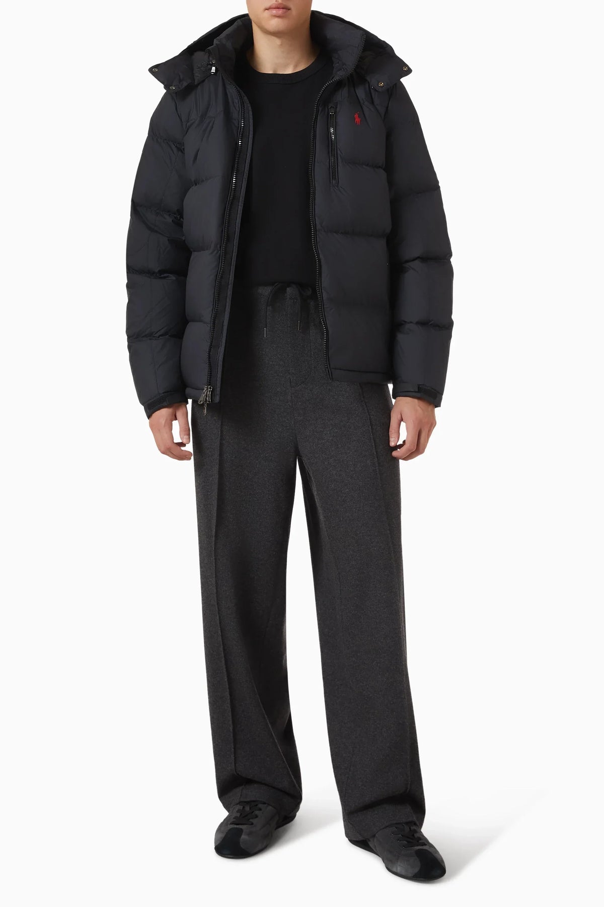 Embroidered Puffer Jacket