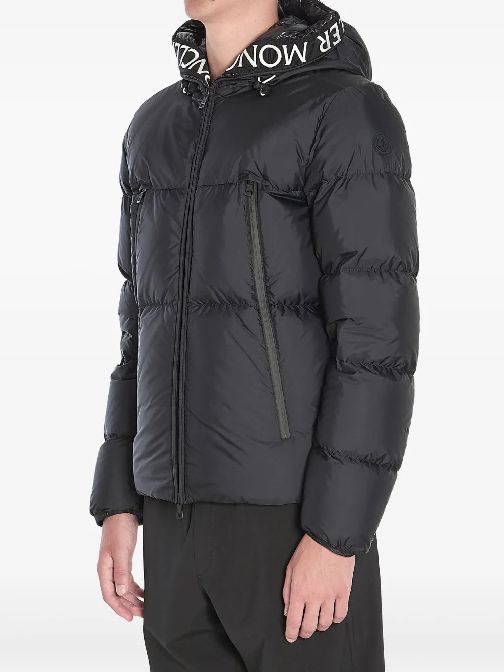 Montcla hooded short down jacket