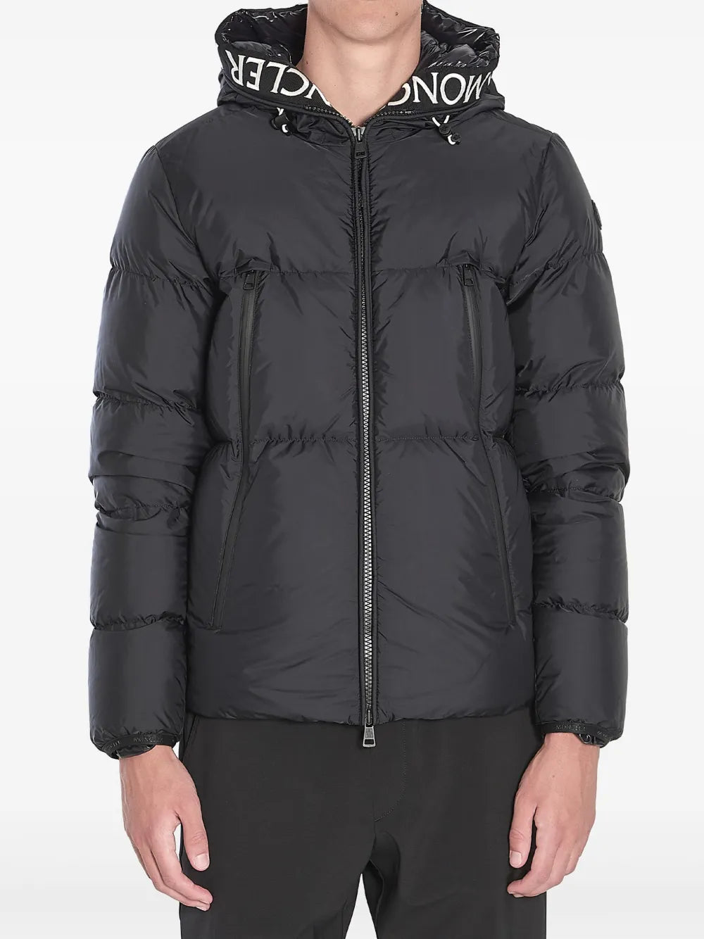 Montcla hooded short down jacket