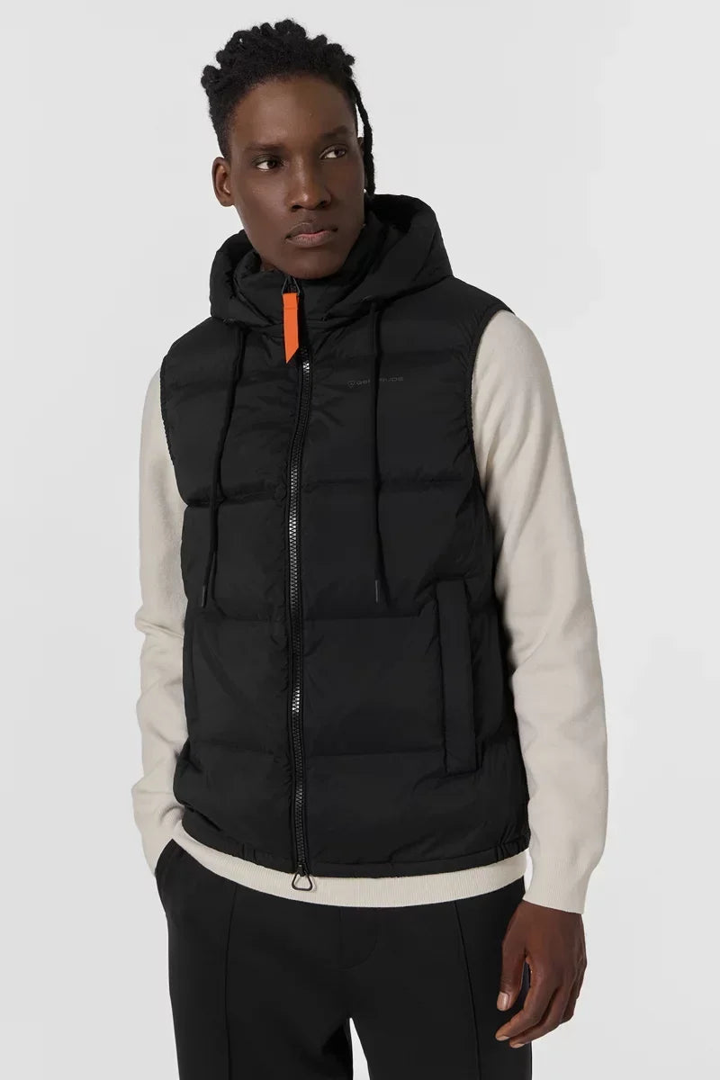 Doudoune Cesarneo sans manches coupe droite Black