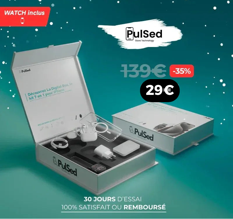 PulsedBox + Watch - Pack PulsedBox avec Montre connectée 7-en-1