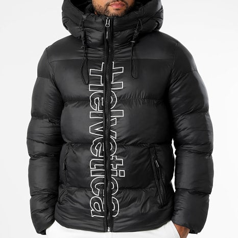 Doudoune Capuche Silver 2 Noir