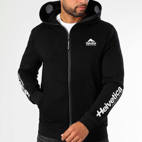 Sweat Zippé Capuche Avron Noir