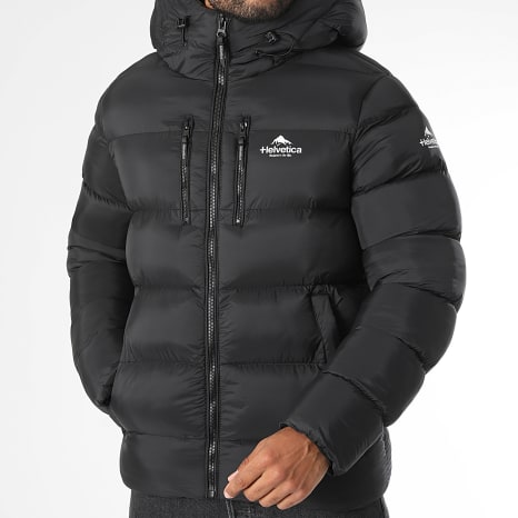 Doudoune Capuche Zippée Vortex Noir