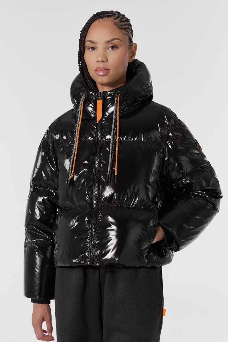 Doudoune Lindsaybr coupe courte trapèze Black