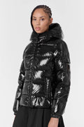Doudoune Ondinebright matière glossy Black