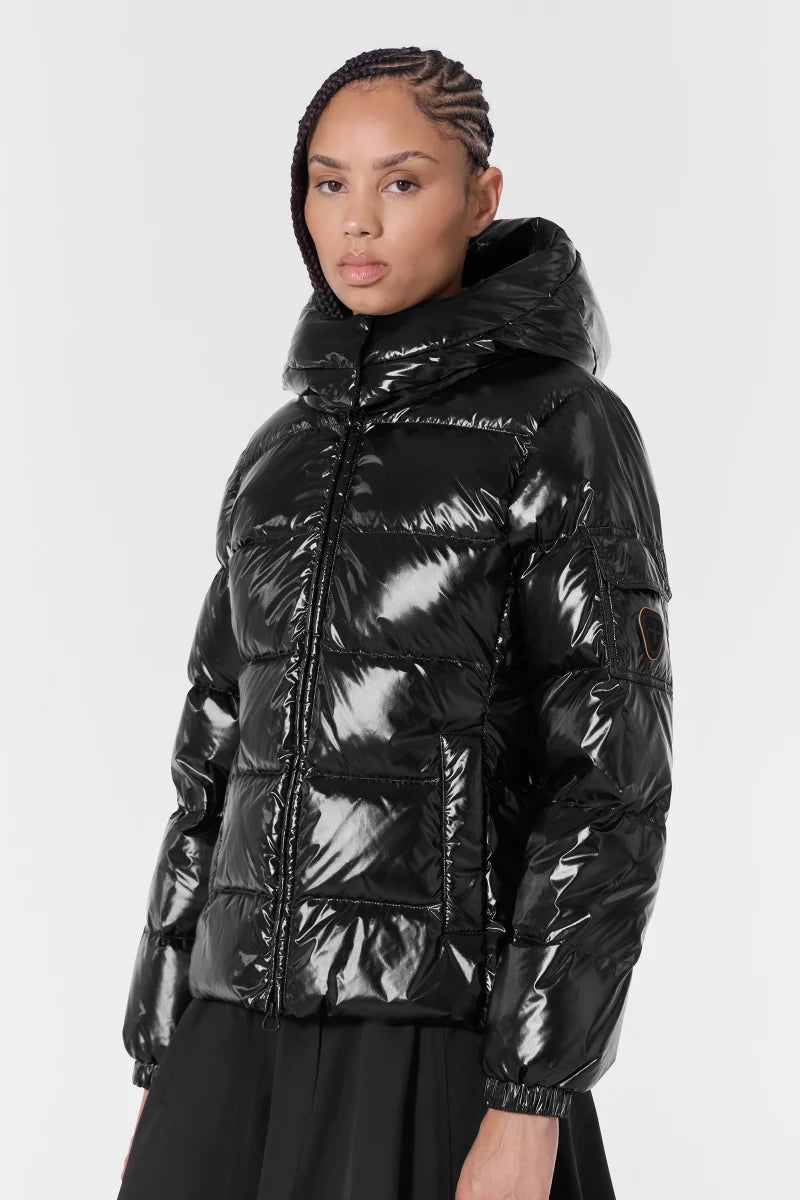 Doudoune Ondinebright matière glossy Black