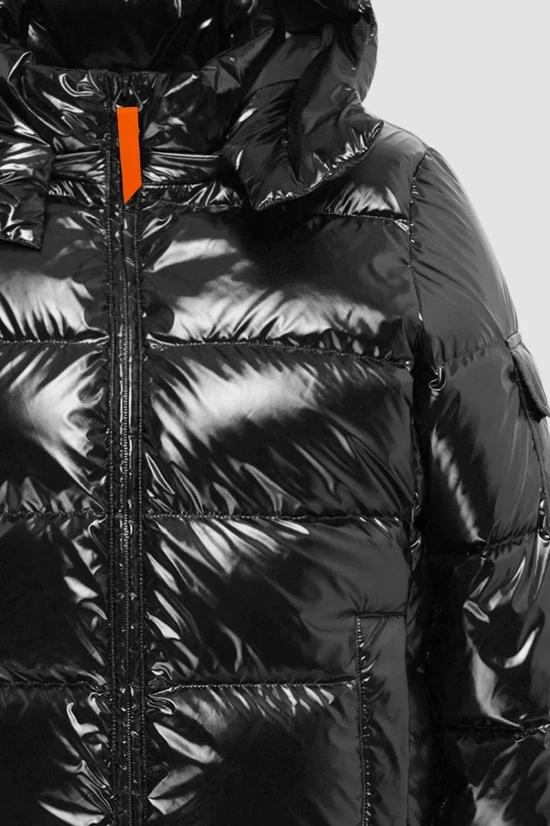 Doudoune Ondinebright matière glossy Black